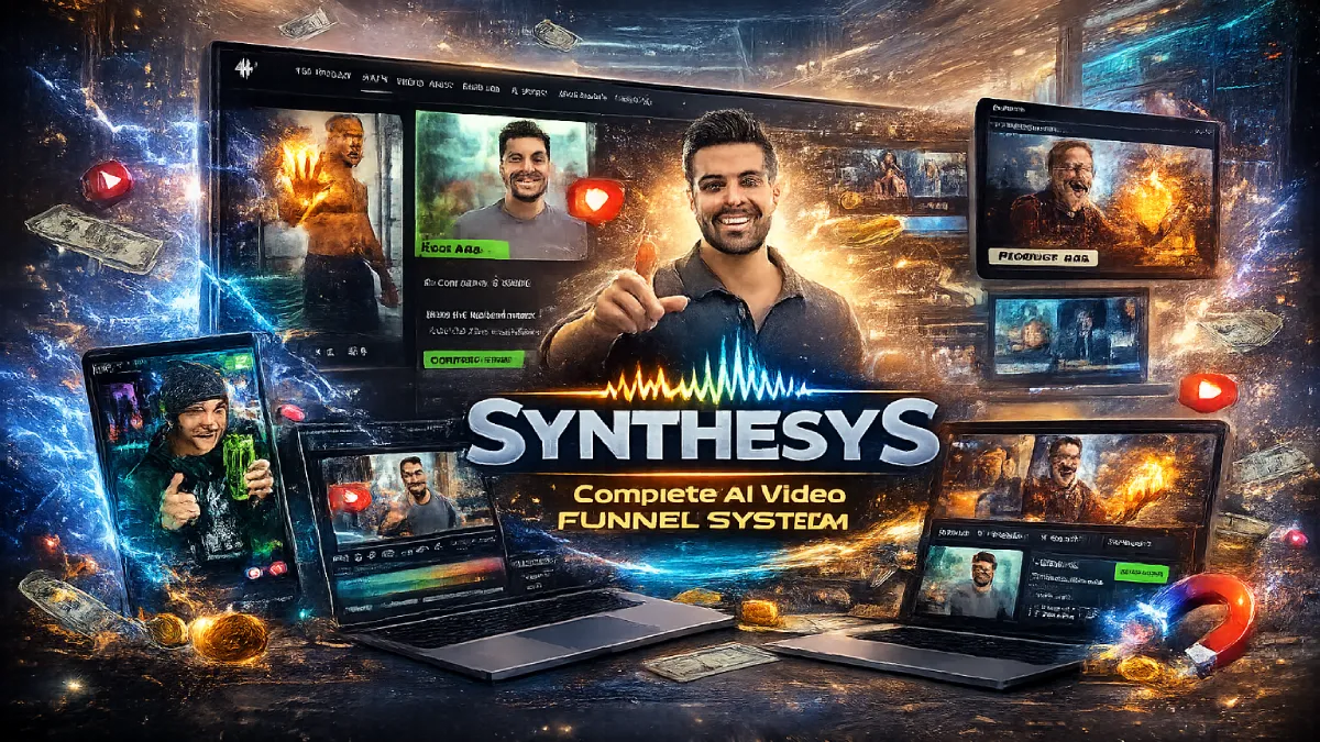 Synthesys Actors funnel video system examples (Reels, retargeting, VSL avatar outputs)